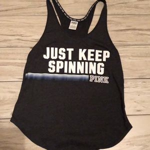 Vitoria’s Secret Pink Shirt Gray Medium